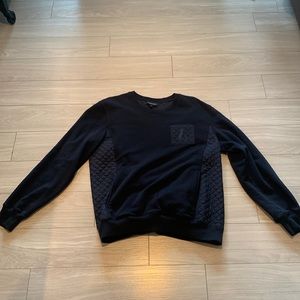 EMPORIO ARMANI Navy Blue Crewneck